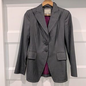 Façonnable Suit Blazer Pinstripe grey
